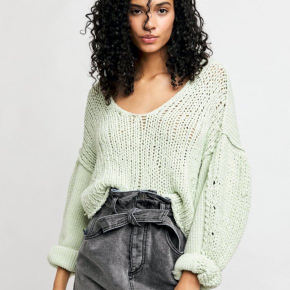 Free People Sweaters - Free People Sea Bright Pullover L NWT